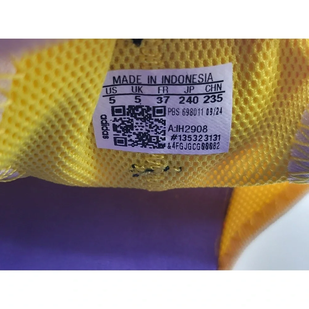 Adidas Terrex Captain Toey Hiking Boys Size 5‎ Yellow Blue Sandals IH2908